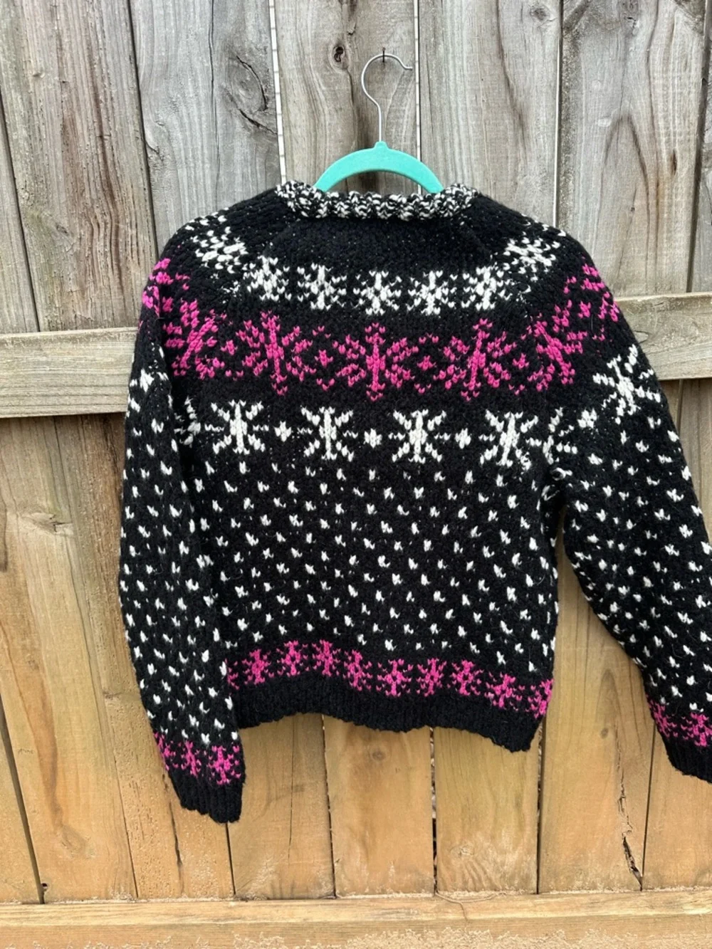 J. Crew black snowflake sweater